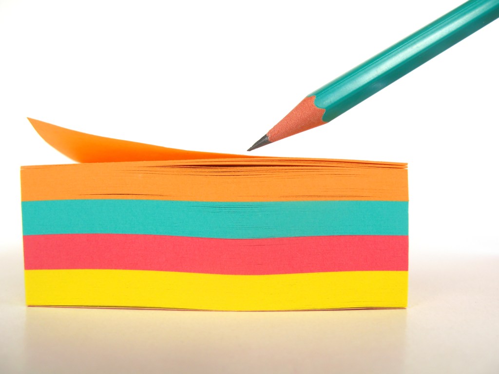 A Sunday (44) in Life of a Pastor/Mother: Post-Its